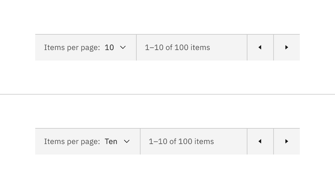 Select components content alternative of numbers versus words