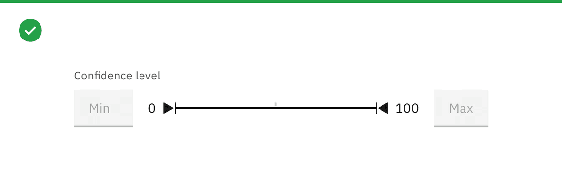 Do label the slider appropriately with the value being modified.